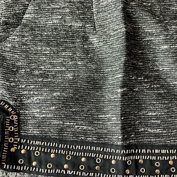 English Rose tweed metallic mini skirt with pocket - Picture 5 of 5